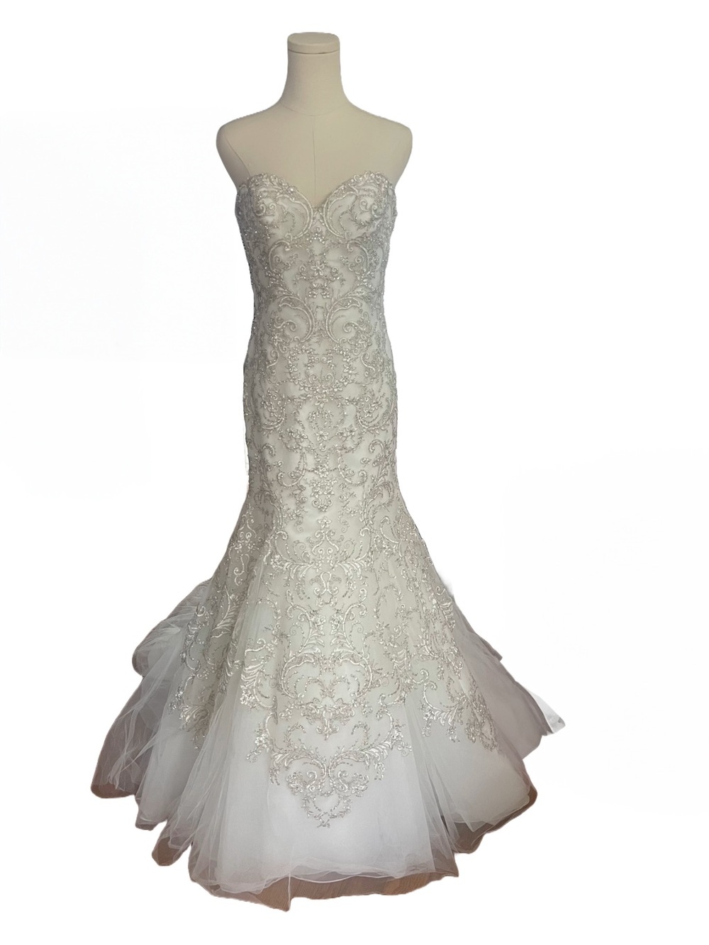 *NWT* WTOO by Watters Strapless Embellished Mermaid Wedding Gown